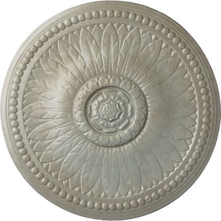 Ekena Millwork Bailey Ceiling Medallion (Fits Canopies up to 4"), Hand-Painted Flash Gold, 18 1/8"OD x 3/4"P CM19BIFLS